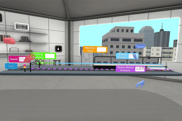 Each of Prisms VR’s modules covers one topic within the relevant STEM subject. Based on what module is chosen, the student is transported to a corresponding virtual location to complete tasks as a way of learning the material. 